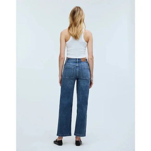 Madewell The Tall Perfect Vintage Wide-Leg Crop Jean Orono T26 NWT - Picture 2 of 4